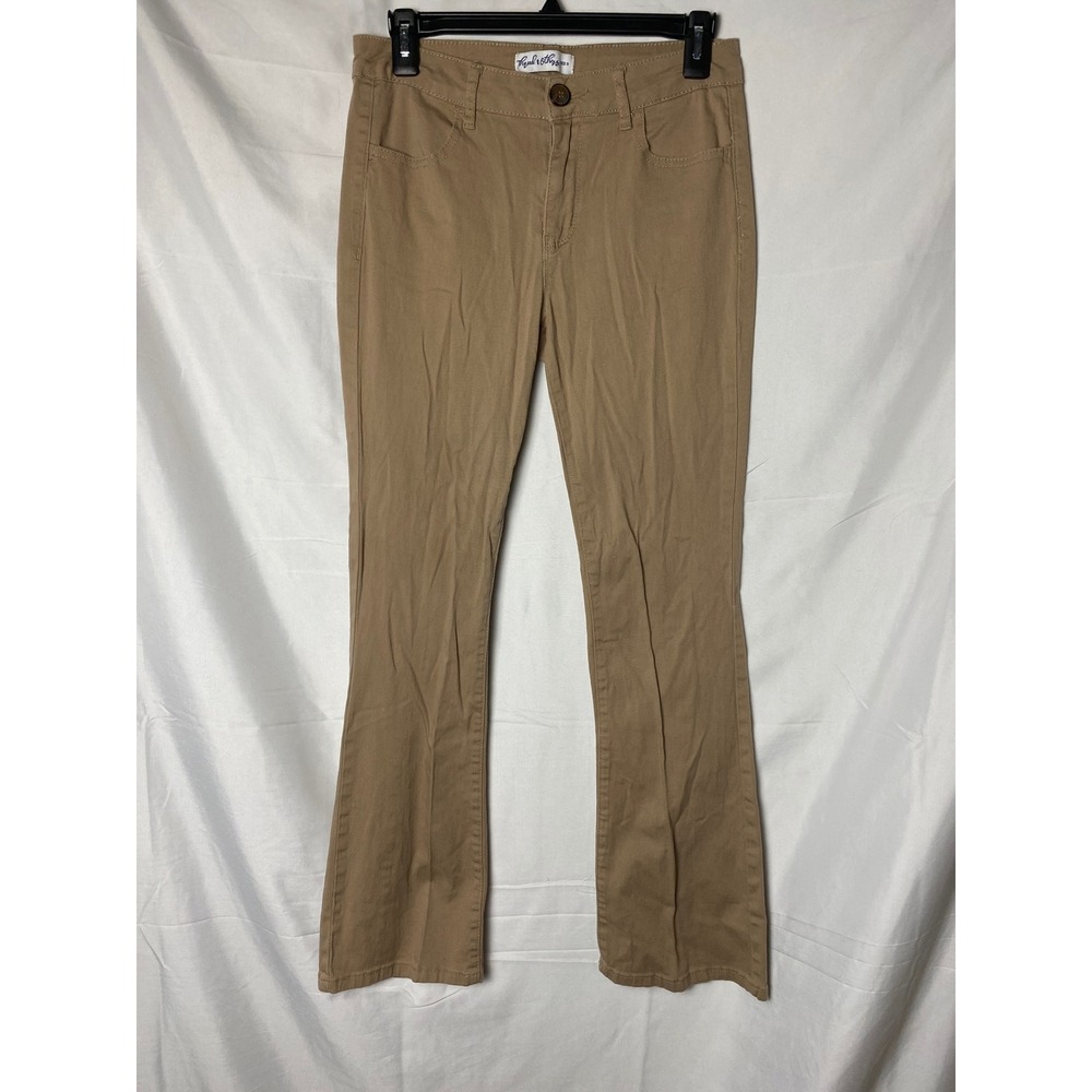 Thread & Others Tan‎ Bootcut Pants Women's Size 9 Cotton Spandex Blend